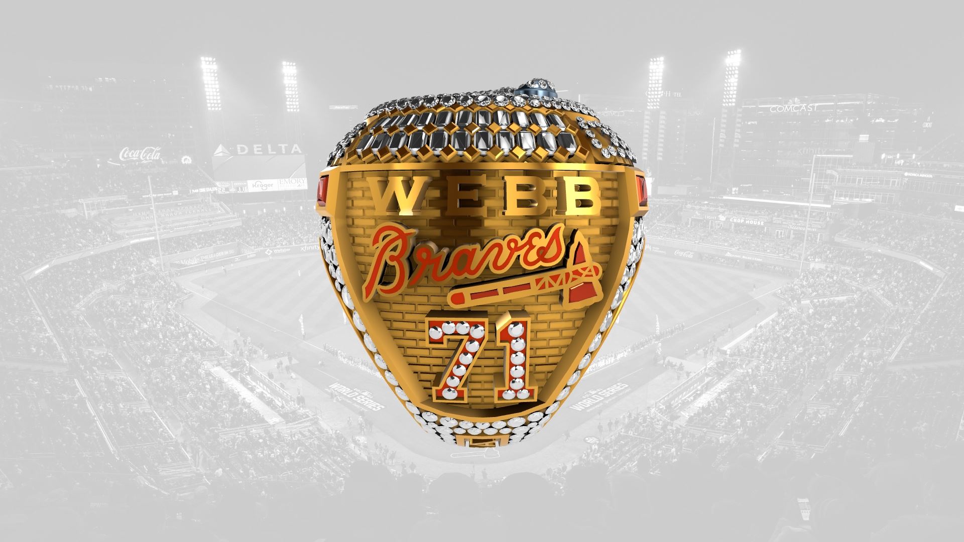 2021 Braves World Series Ring - Jacob Webb